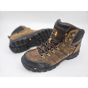 CAT Threshold Men's Waterproof Steel Toe Work Boot - Brown 12